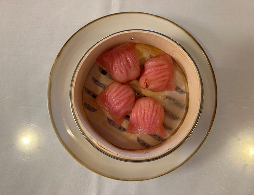 104 新鲜虾饺 | Gefrorene Dumplings (1 Stk)  | mit Krevetten | 2.50